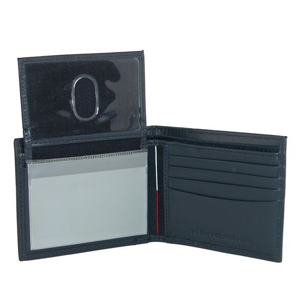 Tommy Hilfiger Men's Leather Cambridge Bifold Passcase Wallet - Picture 2 of 4